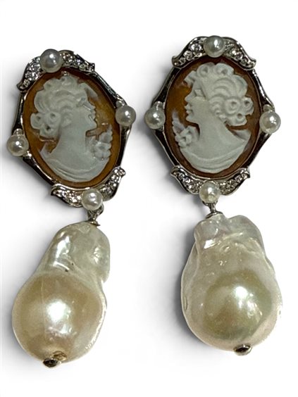 Orecchini Mandile 1922 Donna Cammei  in Argento Conchiglia 2CEPC131329 - 2CEPC131329